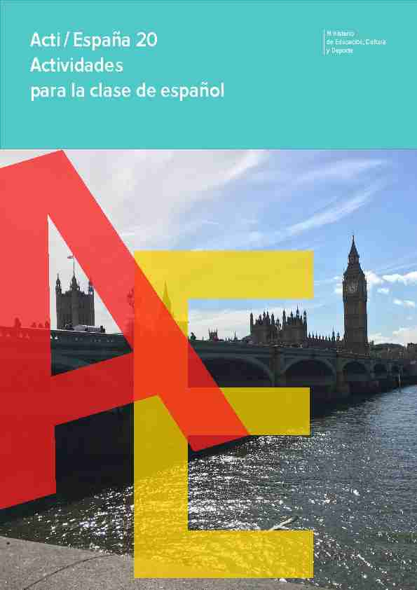 Acti / España 20 Actividades para la clase de español