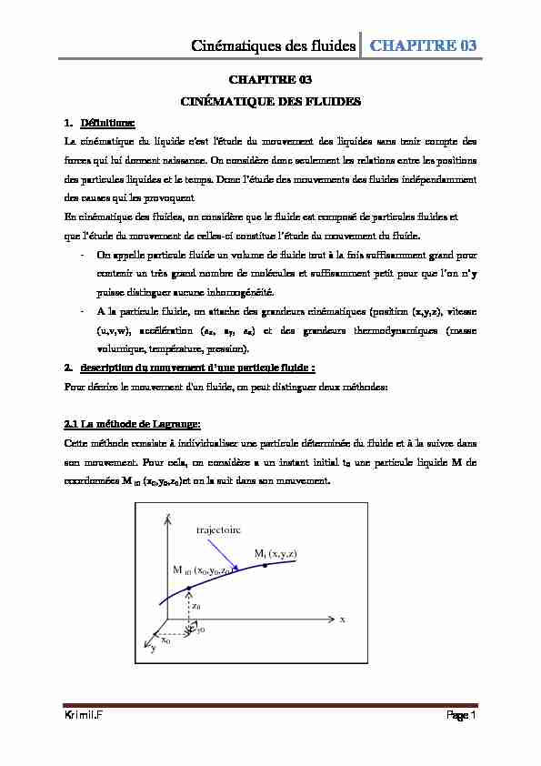 [PDF] Cinématiques des fluides CHAPITRE 03 - opsuniv-batna2dz