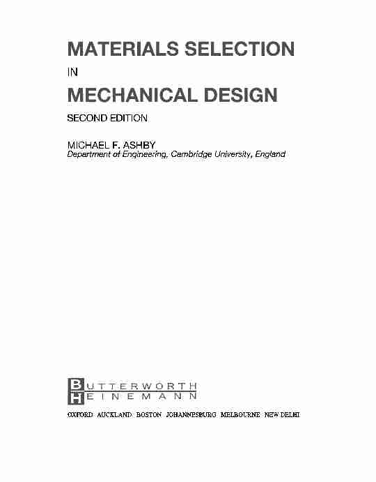 MATERIALS SELECTION MECHANICAL DESIGN PDF