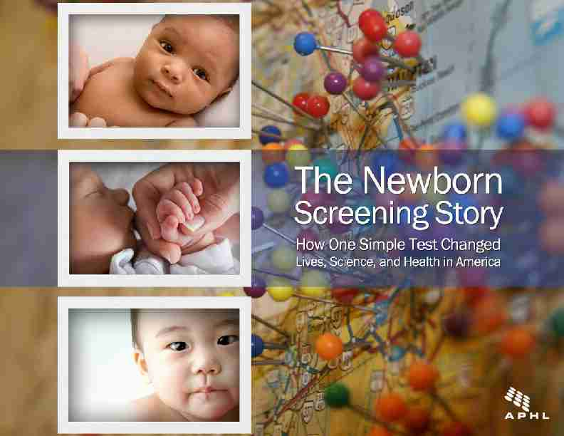 The Newborn Screening Story: How One Simple Test Changed