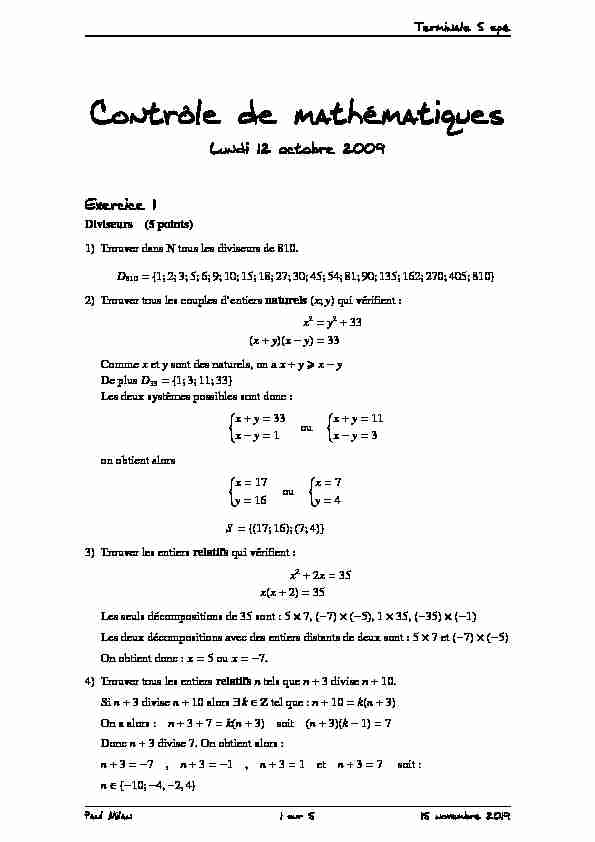 [PDF] Contrôle de mathématiques - Lycée dAdultes