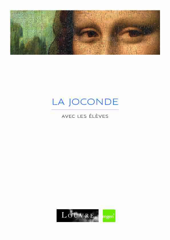 [PDF] LA JOCONDE