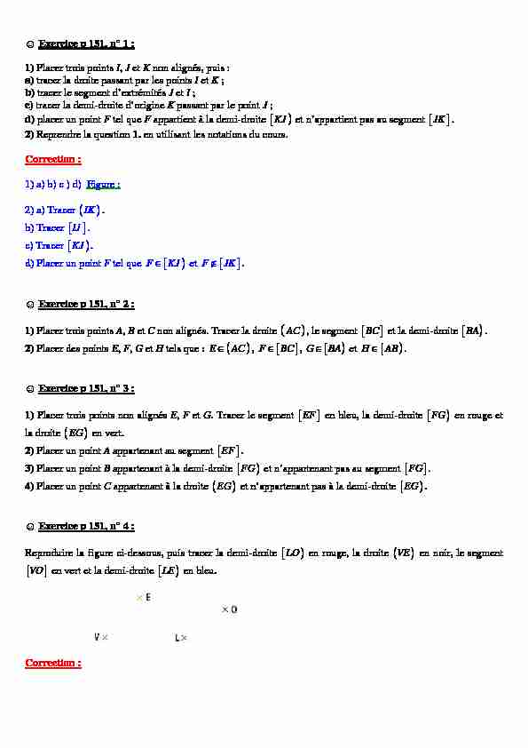 [PDF] Correction des exercices de géométrie