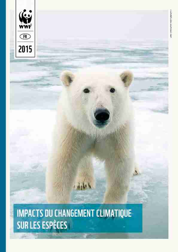 [PDF] IMPACTS DU CHANGEMENT CLIMATIQUE SUR LES ESPÈCES