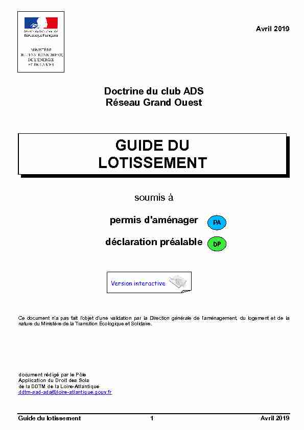 [PDF] GUIDE DU LOTISSEMENT - mairie de vendes