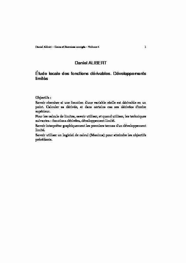 [PDF] Daniel Alibert – Cours et Exercices corrigés – Volume 4  Walanta