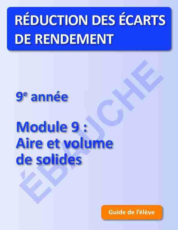 [PDF] Module 9 : Aire et volume de solides e 9