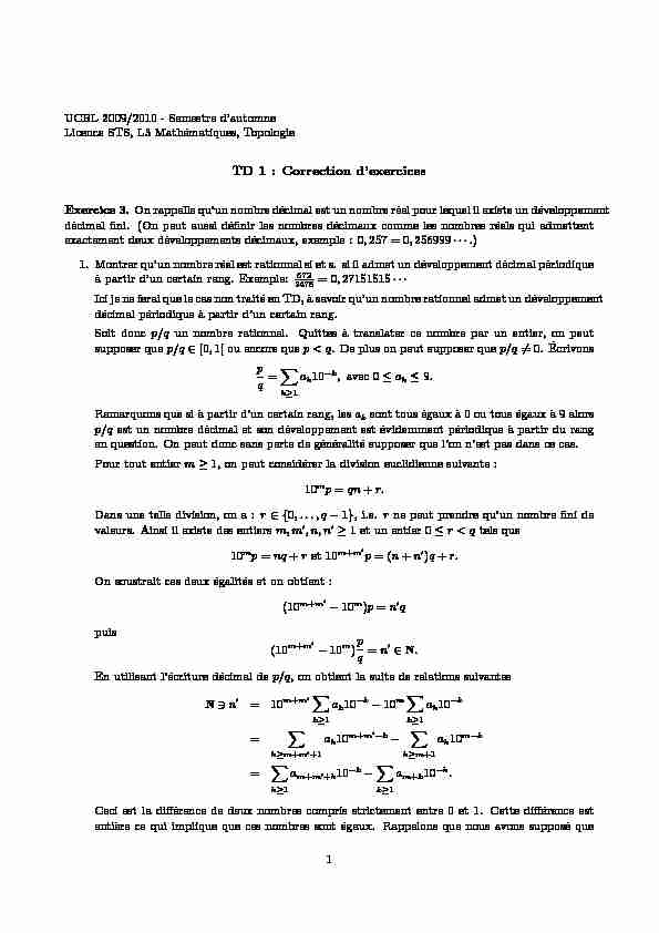 [PDF] TD 1 : Correction dexercices