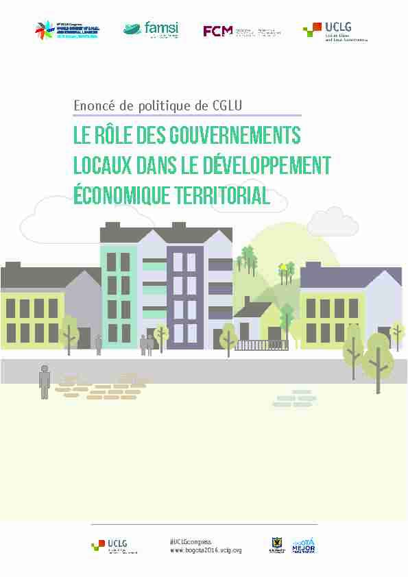 Le rôle des gouvernements locaux dans le développement