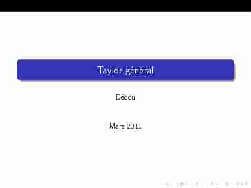 [PDF] Taylor général