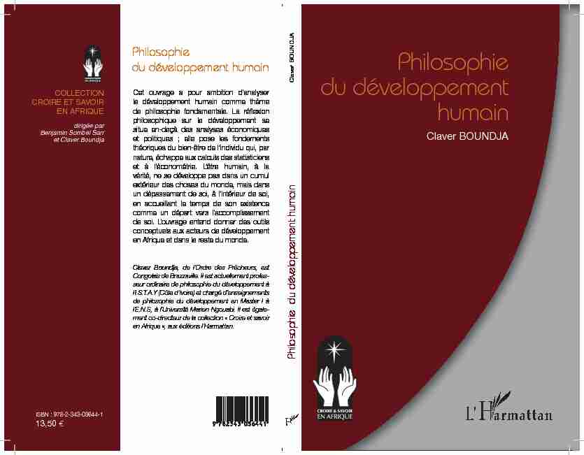 [PDF] Philosophie du développement humain - Éditions LHarmattan