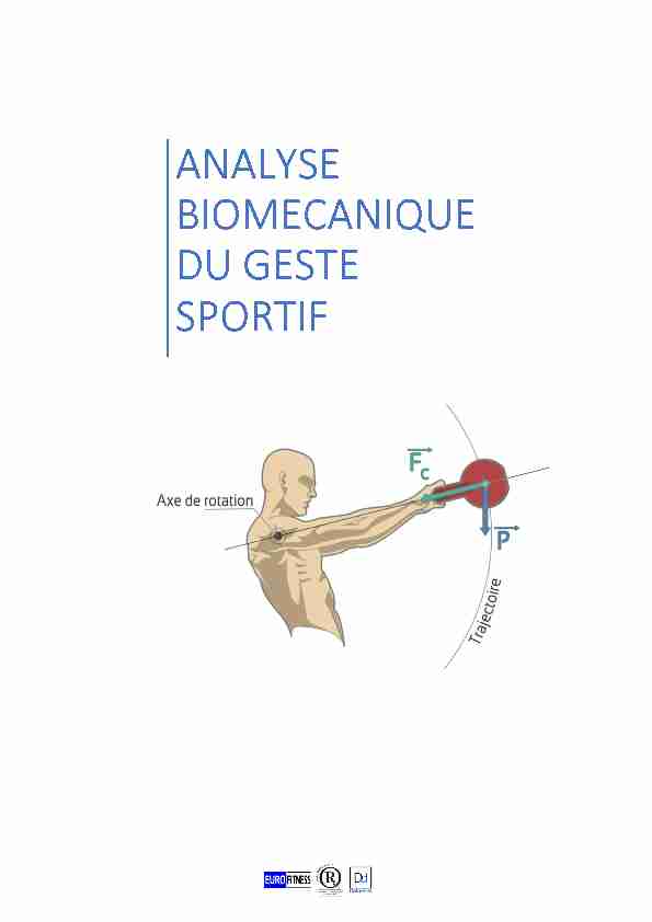 [PDF] ANALYSE BIOMECANIQUE DU GESTE SPORTIF - Euro Fitness