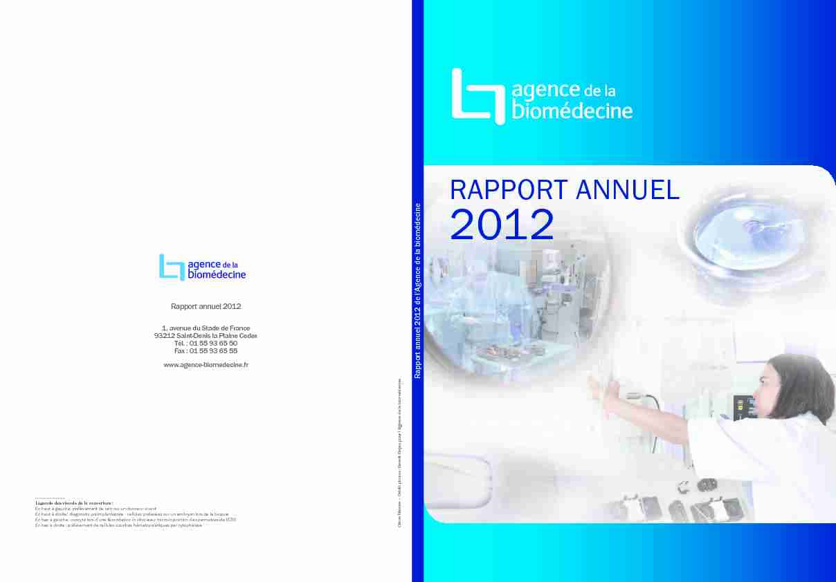 RappoRt aNNUEL - 2012