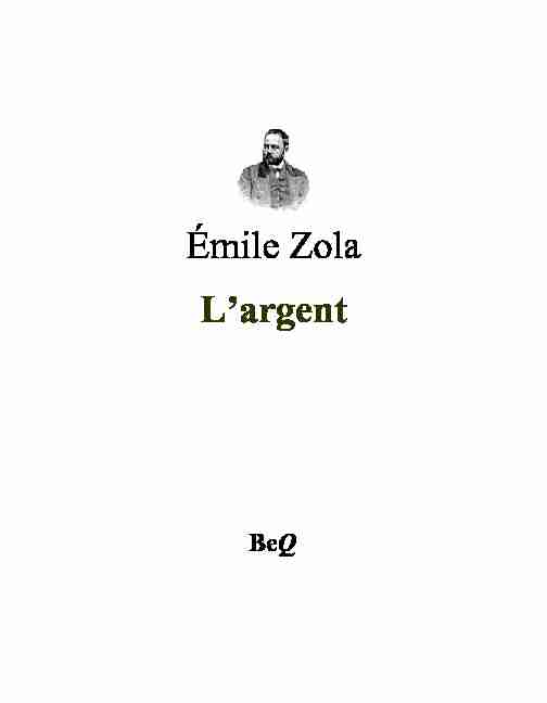 Émile Zola Largent