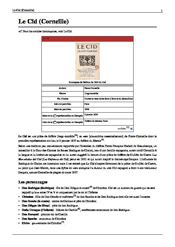 [PDF] Le Cid (Corneille)