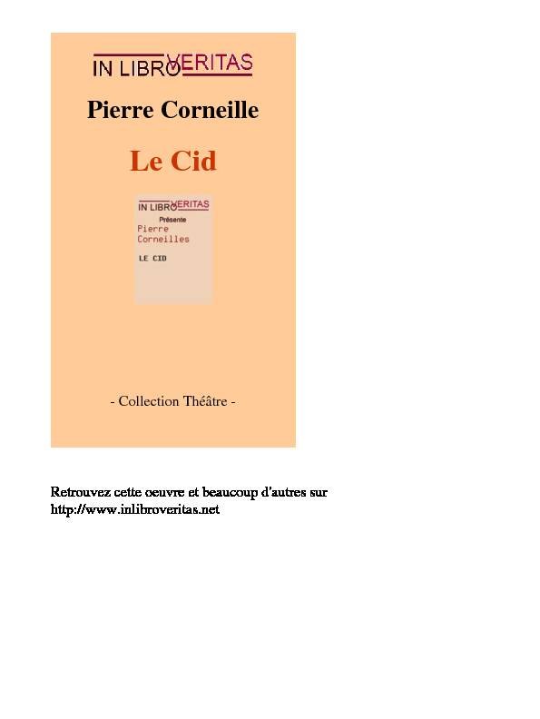 Pierre Corneille - Le Cid