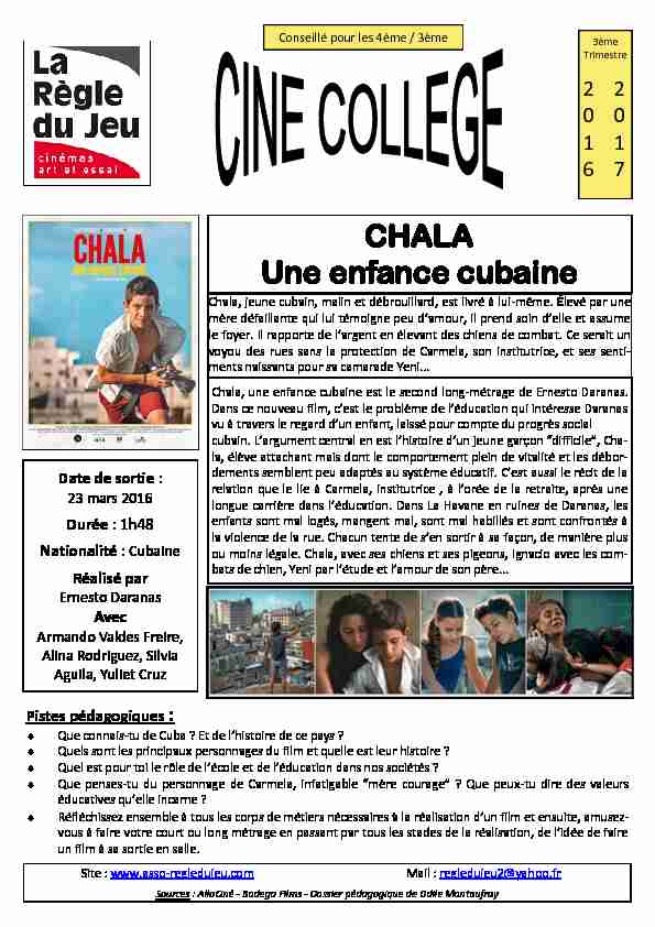 [PDF] CHALA Une enfance cubaine