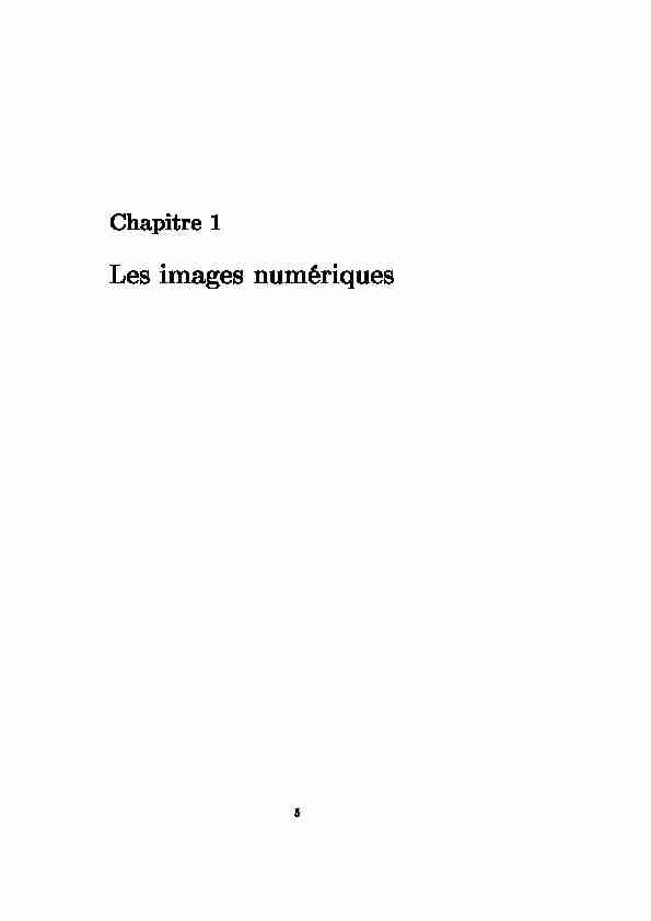 [PDF] Chapitre 1 : Les images numériques - ENSTA Paris