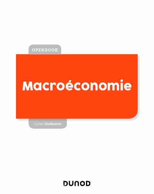 [PDF] Macroéconomie - Dunod