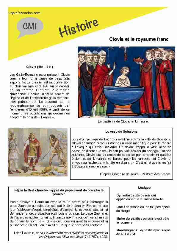 Clovis et le royaume franc.pages