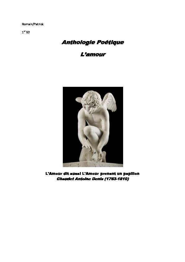 [PDF] Anthologie Poétique Lamour