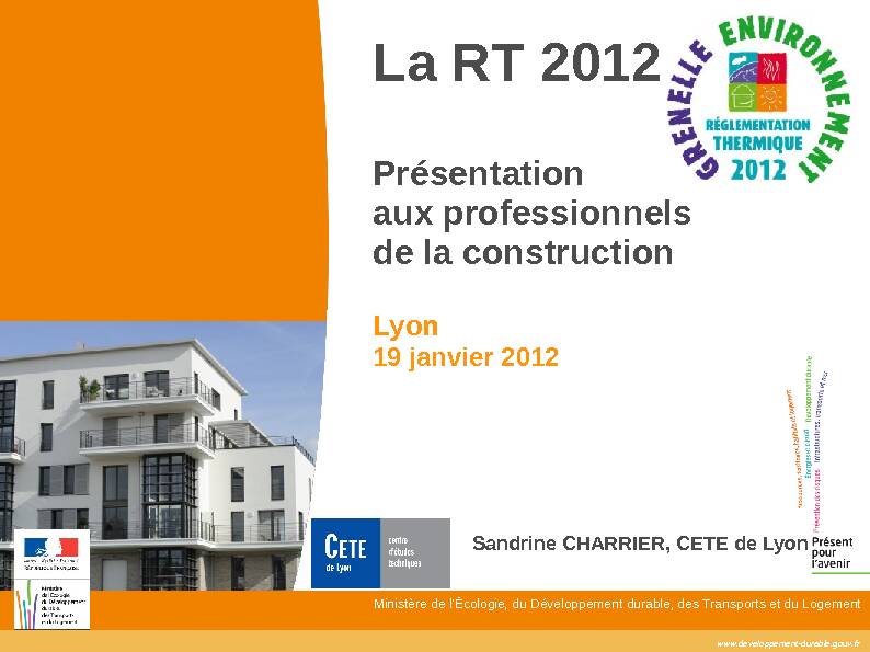 [PDF] La RT 2012 - rhonegouvfr