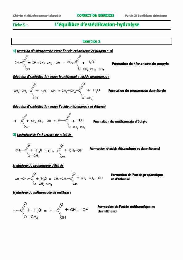 [PDF] Léquilibre destérification-hydrolyse
