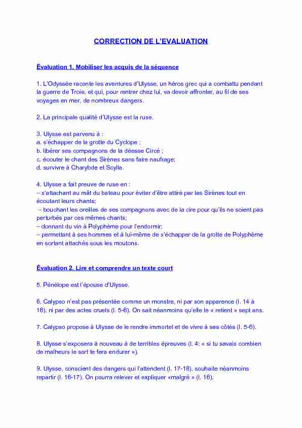 [PDF] CORRECTION DE LEVALUATION