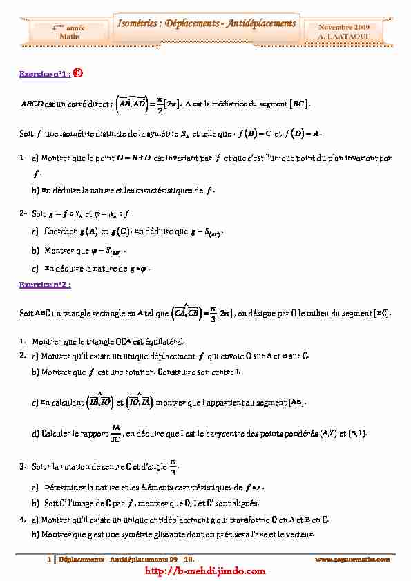 [PDF] Série dexercices Math corrigés