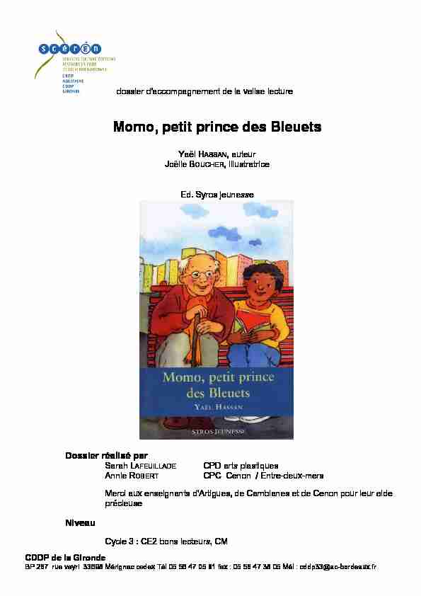 [PDF] Momo petit prince des Bleuets - Un Citoyen