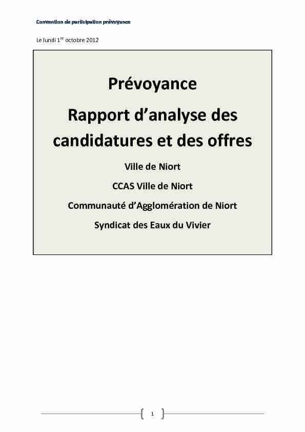 [PDF] Rapport danalyse - 20121001 V2 - Niort Agglo