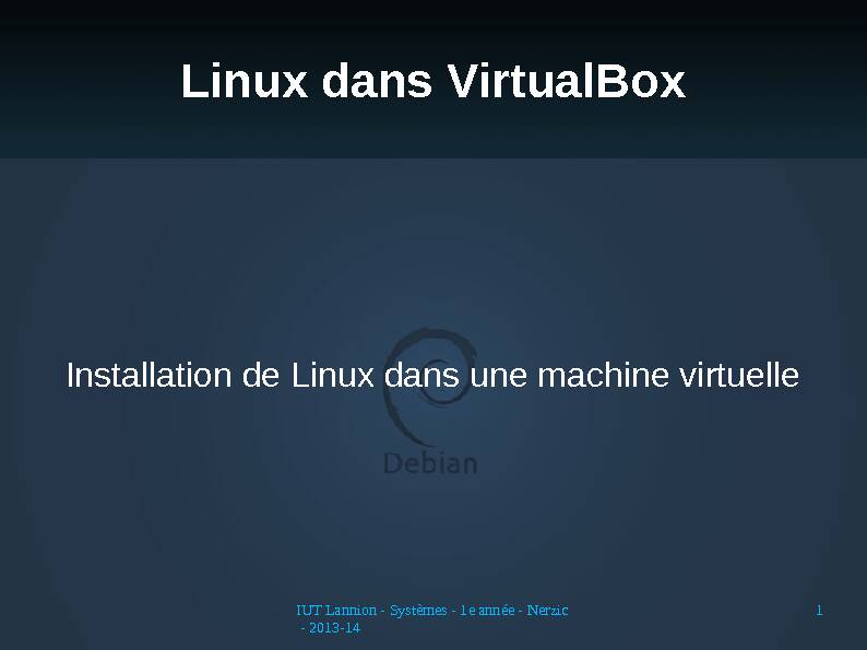 [PDF] Installation Ubuntu sur VirtualBox