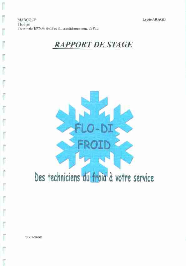 [PDF] Voir le rapport de stage de Thomas - Flodifroid