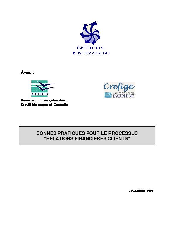 [PDF] BONNES PRATIQUES POUR LE PROCESSUS - Crefige