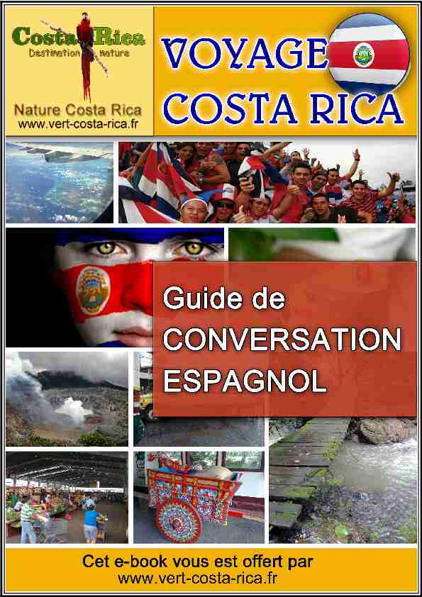 [PDF] Guide de Conversation pour parler Espagnol - Vert Costa Rica