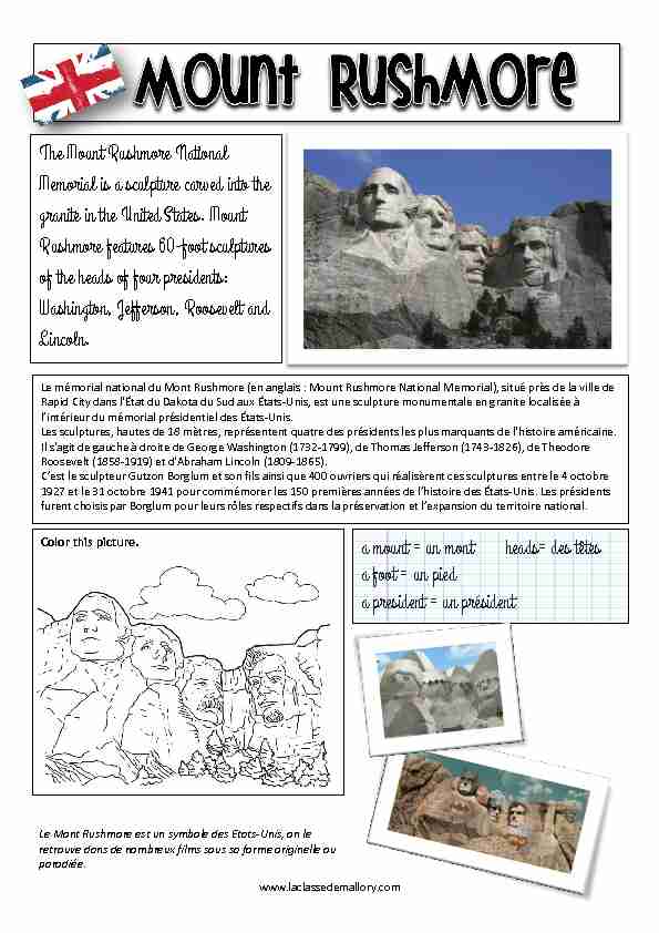 The Mount Rushmore National - La classe de Mallory