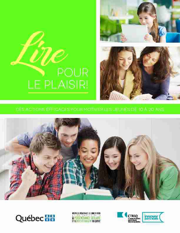 [PDF] LE PLAISIR! - CTREQ