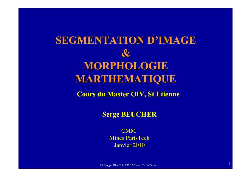 Segmentation tools in MM