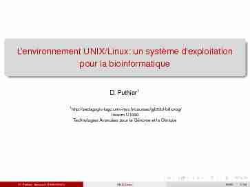 Lenvironnement UNIX/Linux: un système dexploitation pour la