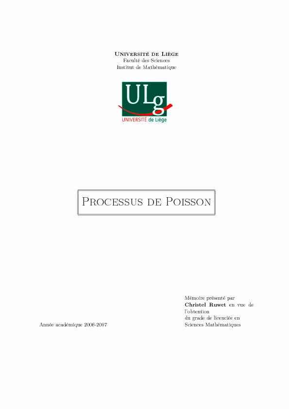 Processus de Poisson