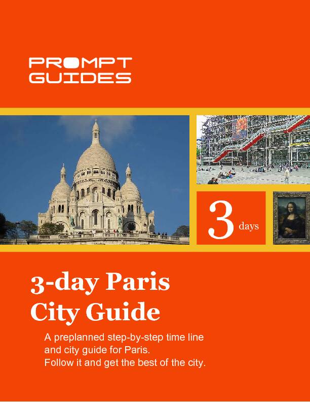 3-day Paris City Guide - promptguidescom