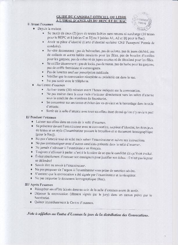 [PDF] Guide-du-Candidat-Oral-Anglaispdf - Examens Gabon