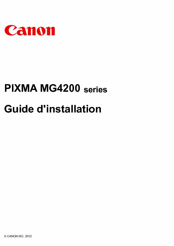 PIXMA MG4200 series