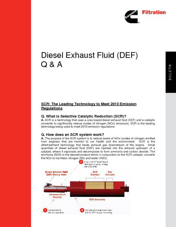 Diesel Exhaust Fluid (DEF) Q & A - Cummins Filtration