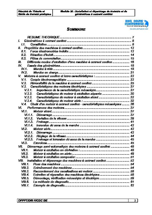[PDF] Génératrices à courant continu - Cours, tutoriaux et travaux pratiques