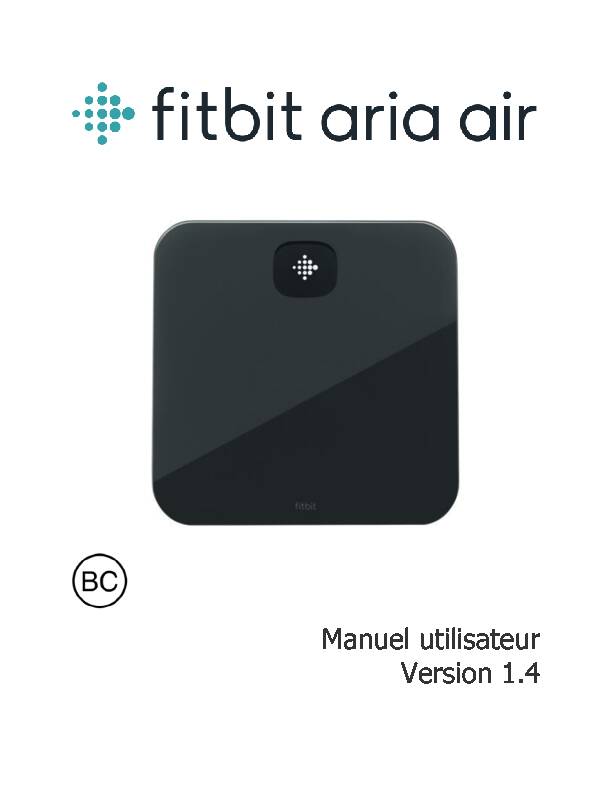 Manuel utilisateur Version 1 - Fitbit