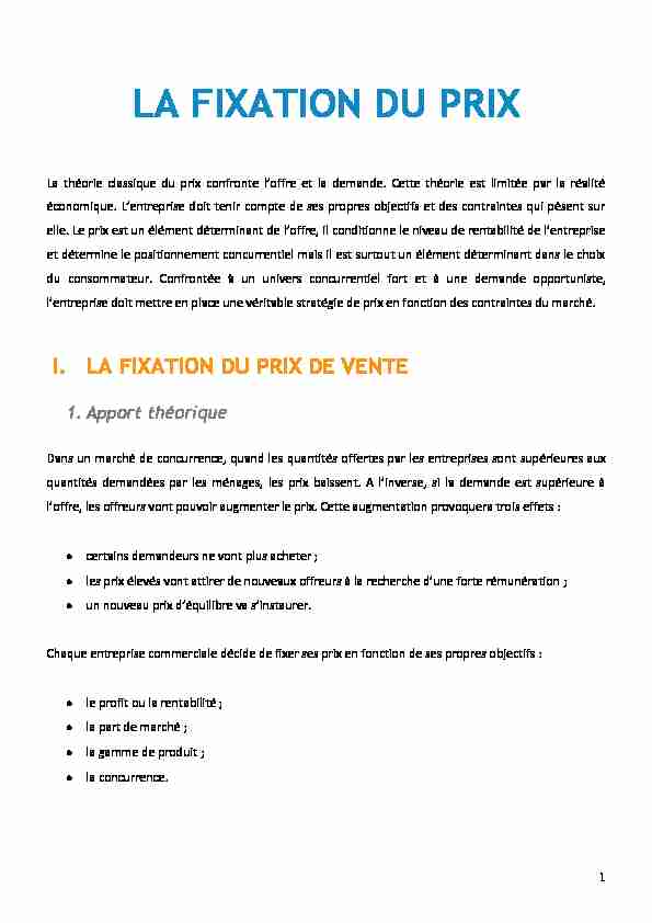 Searches related to méthode de fixation des prix pdf filetype:pdf