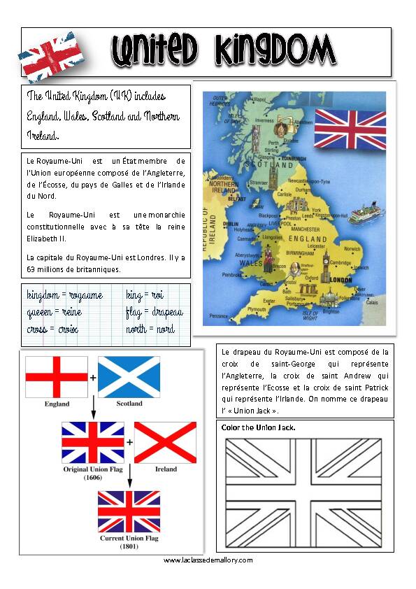 The United Kingdom (UK) includes England, Wales, Scotland and