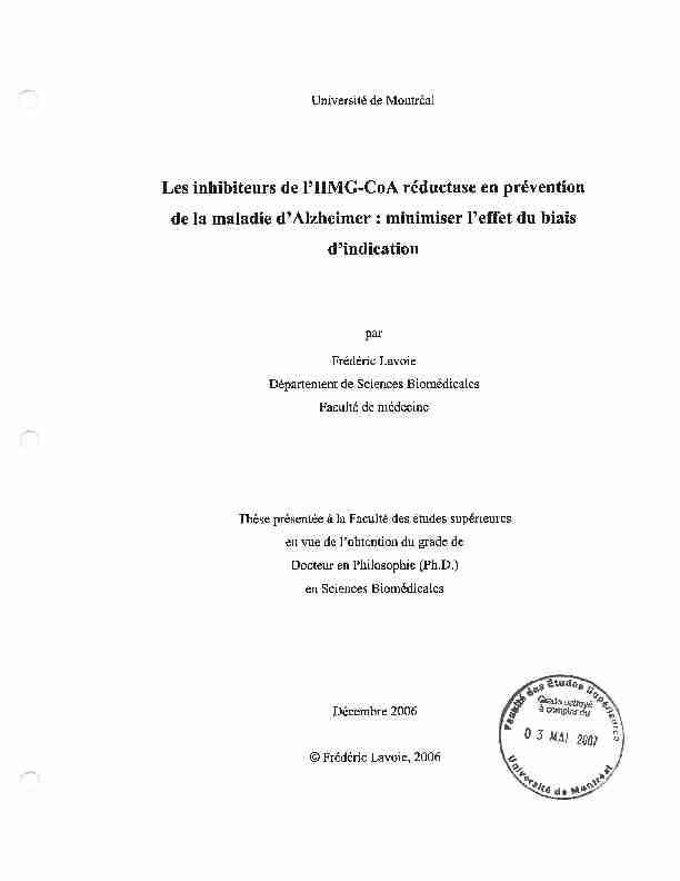 [PDF] minimiser leffet du biais dindication - Papyrus - Université de Montréal