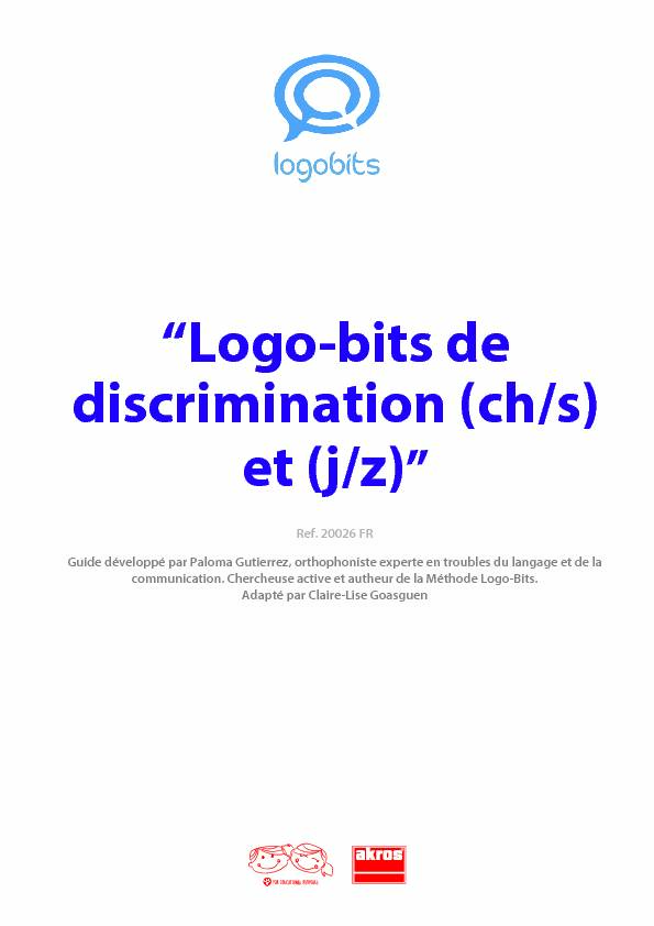 “Logo-bits de discrimination (ch/s) et (j/z)”